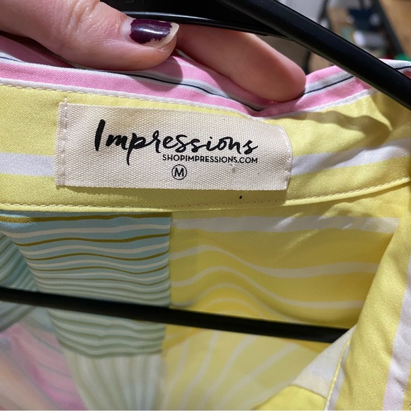 Color Block Button Up - Picture 9 of 12